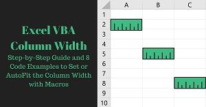 Excel VBA Tutorial about Column Width Setting or Autofitting