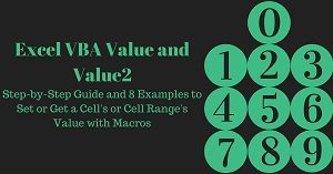 Excel VBA Tutorial about how to set or get a cell or cell range value with macros