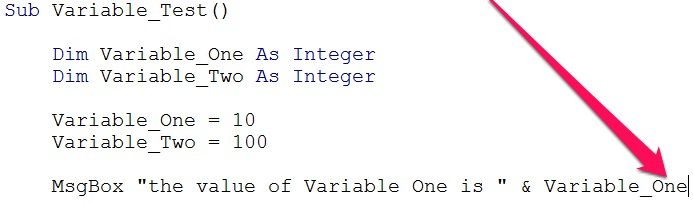 Keyboard shortcut to type declared variable