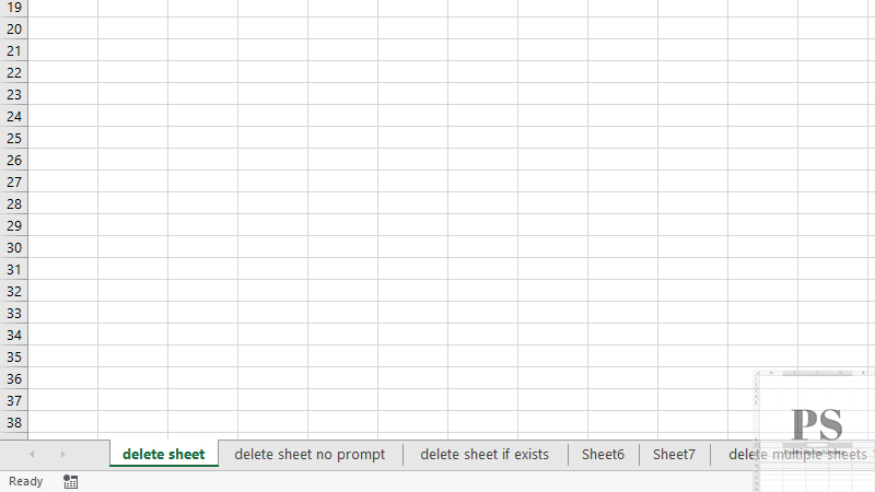 Macro deletes sheet by name