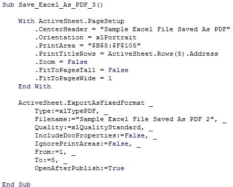 Sample macro to save Excel file as PDF