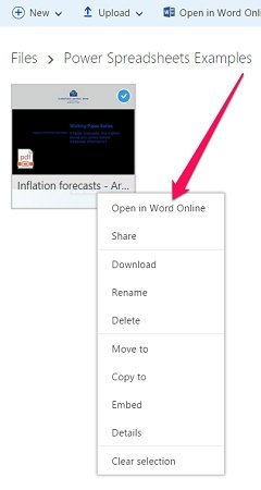 how to open pdf using word