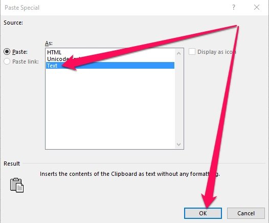 Paste text in Excel from PDF