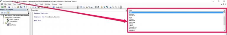 Create Excel UserForms For Data Entry In 6 Easy Steps: Tutorial And ...